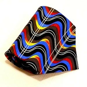 RARE Format Unique Striped Japanese Silk Tie